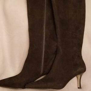 New In Box Anne Klein Black Suede size 10 boots